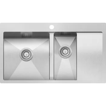 Nerezový dřez Nerezový dřez Helika LUNA LUN151N-L nerez kartáčovaný