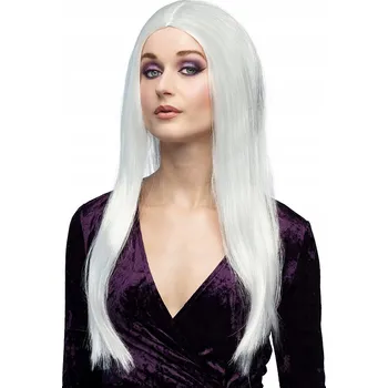 Karnevalová paruka Boland paruka dlouhé vlasy bílá