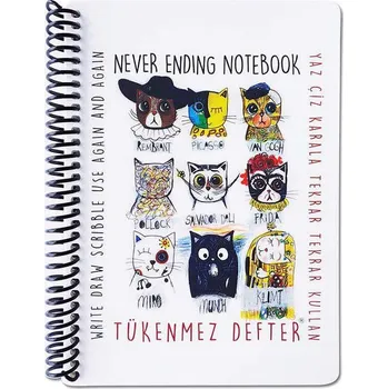 Blok Nekonečný blok 13 x 16 cm FUNNY MAT - Kočky + pastelky zdarma