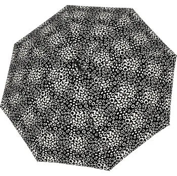 Deštník Lang Hit AC Loop Black & White - dámský holový vystřelovací deštník