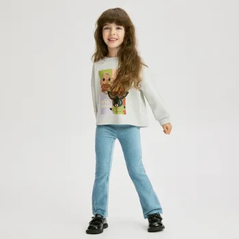 Reserved - Manšestrové zvonové kalhoty - bledá tyrkysová - 871FF-06X - 871FF-06X-104