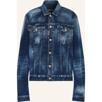 Dámský blejzr dsquared2 Dámská Džínová Bunda, tmavě modrá, 36