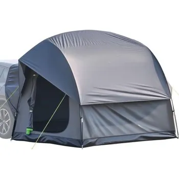 Stan Stan VEVOR SUV pro kempování, 2,4 m délka x 2,4 m šířka, vodotěsný PU 2000 mm, prostorný dvouvrstvý design pro 5-8 osob, kempingový stan SUV se síťovanými okny, včetně pláštěnky a úložného vaku, pro venkovní aktivity