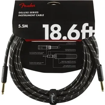 Fender Deluxe Series Black 5,5 m Rovný - Rovný Nástrojový kabel