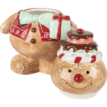 Dóza na potraviny Keramická dóza perníček Gingerbread Man - 17*14*24 cm