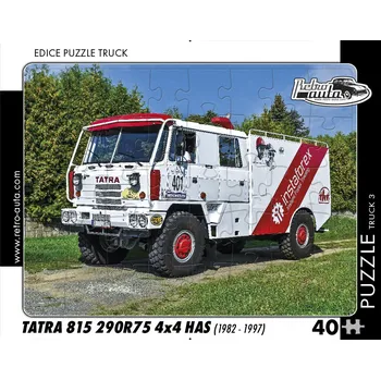 autíčko Puzzle 40 dílků Tatra 815 290R75 4x4 MA Retro auta 40
