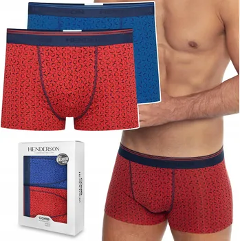Boxerky HENDERSON 41269 COAL pánské boxerky bavlněné 2 kusy - XL