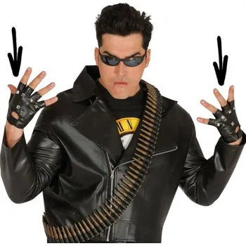 Rukavice Guirca černé rukavice s pěti prsty