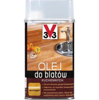 Olej na dřevo Olej na kuchyňské desky V33 bezbarvý 0,5 l