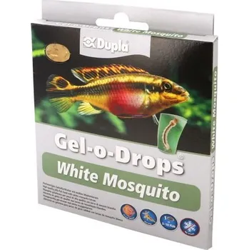 Krmivo pro rybičky DUPLA Gel-o-Drops White Mosquito gelové krmivo s larvami bílých komárů pro všechny tropické okrasné ryby 12x2g