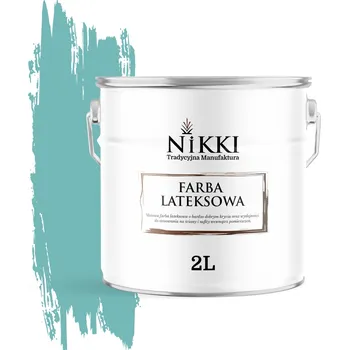 barva na zeď BARVA LATEXOVÁ NA ZEĎ, TYRKYSOVÁ H1441 2L, HLUBOKÝ MAT, NA STĚNY