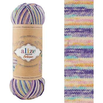 Příze Ponožková příze Alize Superwash Artisan 9003