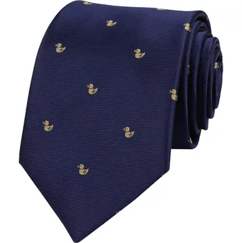 Kravata Tmavě modrá pánská kravata KAČENKY