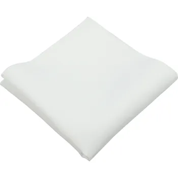 Látkový kapesník Bílý pánský kapesníček mat/lesk