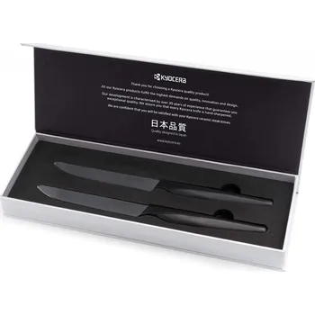 Kuchyňský nůž Kyocera sada steakových nožů 2ks černá Nůž, keramický, steakový, černá čepel, 11cm, černá rukojeť, sada 2ks SK-2PC BKBK EU