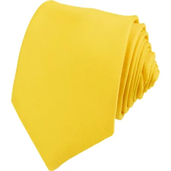 Kravata Kanárkově žlutá pánská kravata