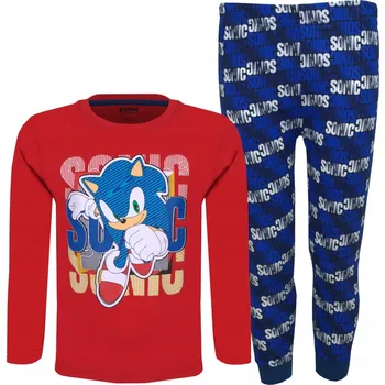 Chlapecké pyžamo Pyžamo Sonic červeno-modré 104