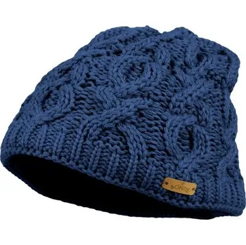 Čepice Bontis Dámská vzorovaná pletená zimní čepice - Džínová | uni