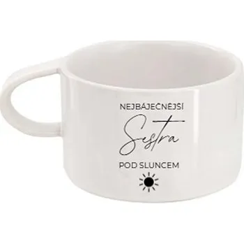 Bílý hrneček "Nejbáječnější pod sluncem"