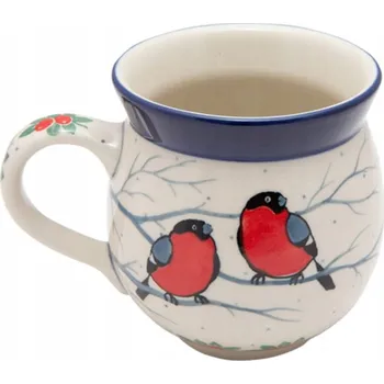 Hrnek Bolesławiec Umělecká keramika Bolesławiec keramika 330 ml