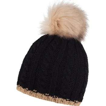 Čepice Cofee Zimní čepice Braid Knit Velikost: uni, Barva: černá/béžová (03bbe)