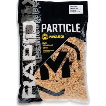 Návnadová surovina MIVARDI - Partikl Kukuřice 2,5 kg Med
