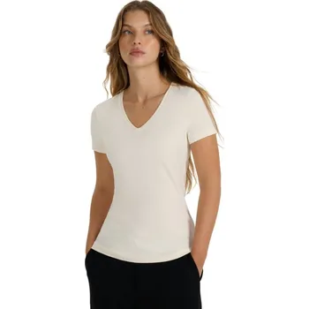 Dámské tričko Dámské tričko 4F F2969 krémové 4FWAW25TTSHF2969 12S L