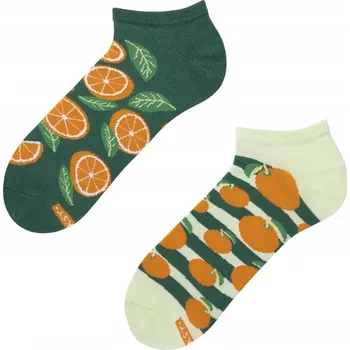 Kotníkové ponožky barevné ponožky ZOOKSY s oranžovým ponožky 36-40