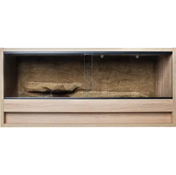 Terárium Lamino terárium 90x40x40 s 3D pozadím Dekor lamina: Černá