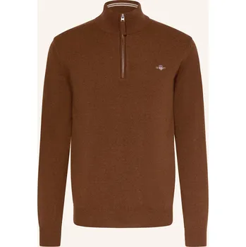 Pánský svetr Gant Pánský Svetr Troyer, hnědá, M