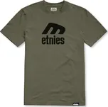 Etnies pánské triko Icon E Ss Tee Military | Zelená | Velikost M