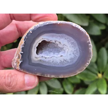 Přírodní kámen Geoda achát s dutinou 201g Brazílie