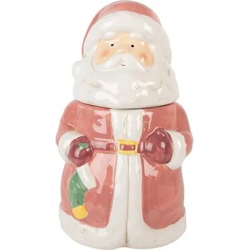 Dóza na potraviny Keramická dóza Santa Claus - Ø 15*26 cm
