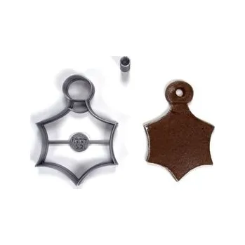 Vánoce Baňka - vánoční ozdoba 5 ve tvaru hvězdy vykrajovátko/formička