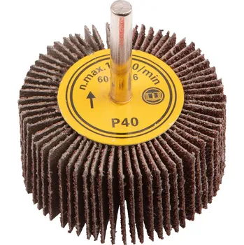 Brusný kotouč GRAPHITE Kotouč lamelový na stopce 60x30mm, K40