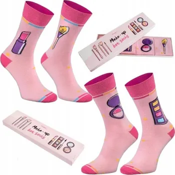 Pánské ponožky Ponožky Rainbow Socks MakeUp Box Pro Vizážistky 2 Páry Bavlněné 41-46