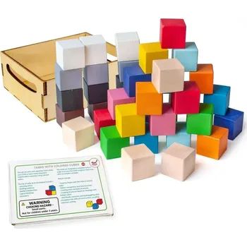 Dřevěná hračka Ulanik Malé dřevěné kostky