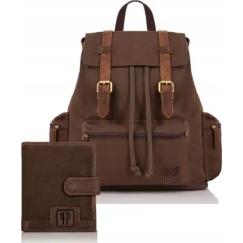 Podprsenka Paolo Peruzzi městský batoh hnědý