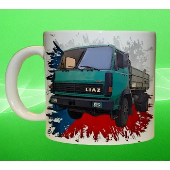 hrnek LIAZ 110 nákladní auto 75ml (hrneček s nákladním autem , nákladní auto)