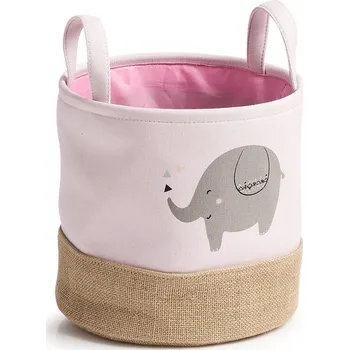 Úložný box Úložný box ZELLER Dětský úložný box motiv slon, růžový 30 x 29 cm