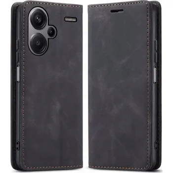 Pouzdro na mobilní telefon Flipové pouzdro RCBR pro Xiaomi Redmi Note 13 Pro+ Plus 5G WALLET PREMIUM CASE černé