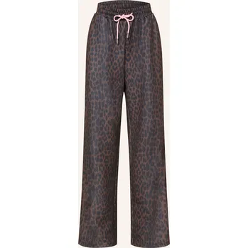 Oh April Dámské Kalhoty Kael S Galonovými Pruhy, tmavě hnědá...