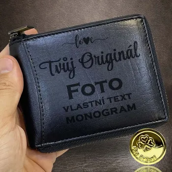 Peněženka Tvujoriginal ZIPPER ROYAL Leather černá