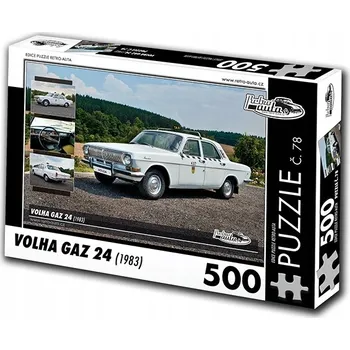 Puzzle Puzzle RETRO AUTA 500 dílků - RETRO AUTA Puzzle č. 78 Volga GAZ 24 (1983) 500 dílků