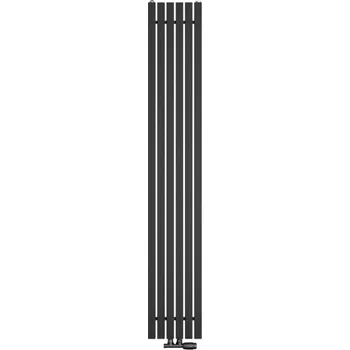 Radiátor CERANO Otopné těleso Pyricus- kombinované D5 643W černá matná 1600x290 mm CER-16029B