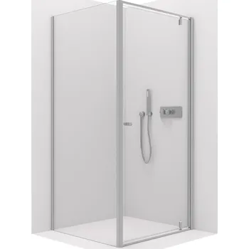 CERANO Sprchový kout Ferri L/P chrom, transparentní sklo 80x80 cm křídlový CER-427438