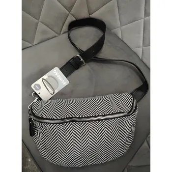 Ledvinka 52. Dámská ledvinka s nastavitelným popruhem černá rybí kost