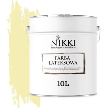 barva na zeď BARVA LATEXOVÁ NA ZEĎ, SLAMOVÁ BARVA H7182, 10L, HLUBOKÝ MAT, NA STĚNY