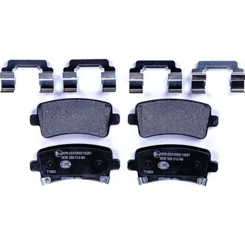 Brzdová destička Sada brzdových destiček, kotoučová brzda HELLA PAGID 8DB 355 012-991