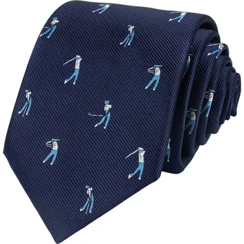 Kravata Tmavě modrá pánská kravata GOLF